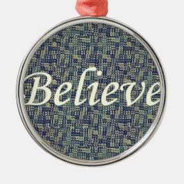 Ornamento De Metal Acredite em painéis