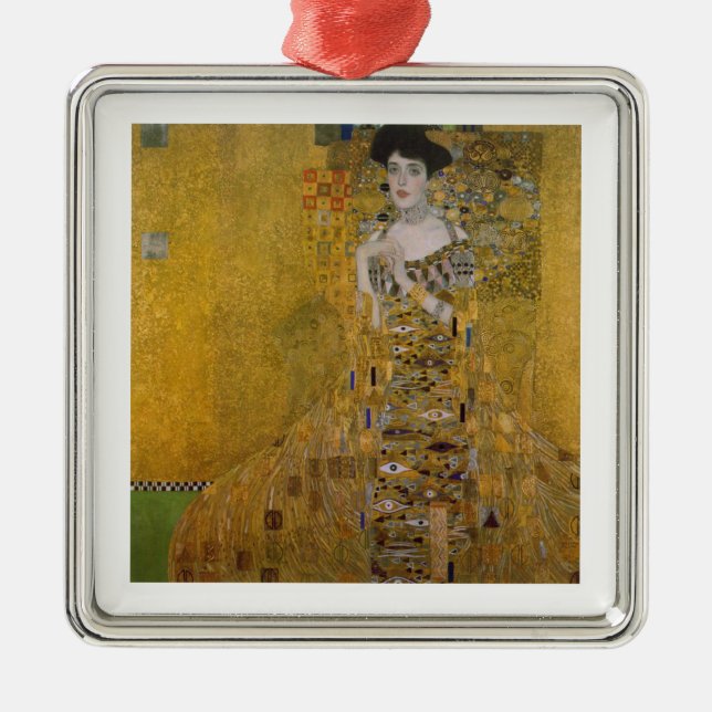 Ornamento De Metal Adele Bloch Bauer por Gustavo Klimt (Frente)