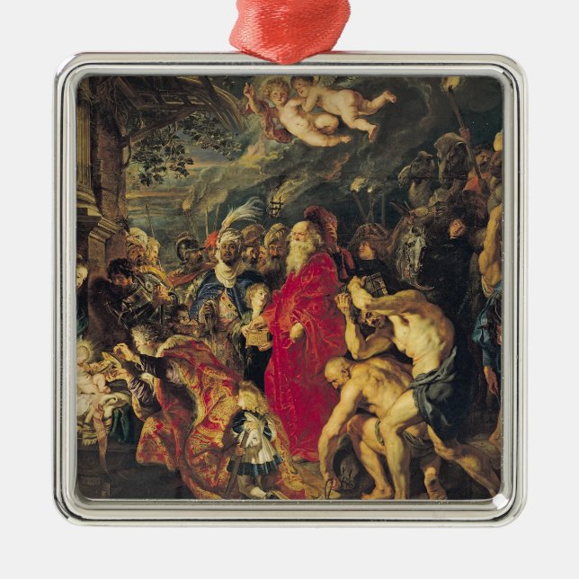 Ornamento De Metal Adoração dos Magi, 1610 (Frente)
