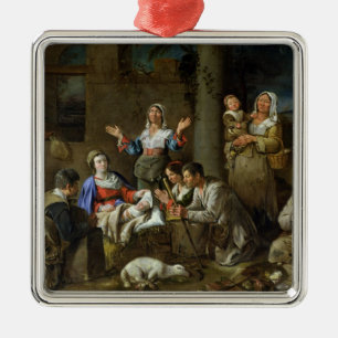 Ornamento De Metal Adoração dos pastores, c.1659
