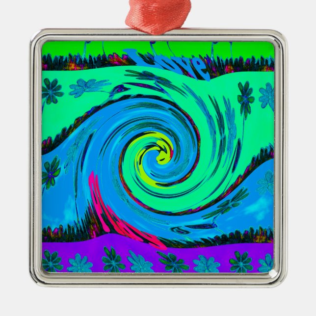 Ornamento De Metal Adoro Hawai.png (Frente)