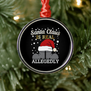 Ornamento De Metal Advogado Natal - Papais noeis são reais supostamen