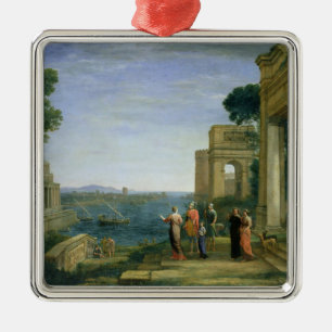 Ornamento De Metal Aeneas e Dido em Carthage, 1675