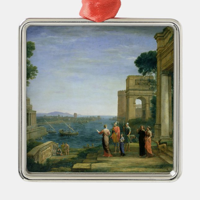 Ornamento De Metal Aeneas e Dido em Carthage, 1675 (Frente)