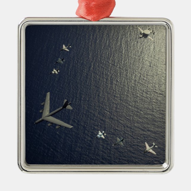 Ornamento De Metal Aeronave da Força Aérea B-52 dos EUA (Frente)