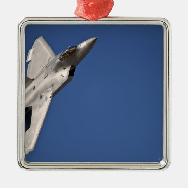 Ornamento De Metal Aeronave de Raptor F-22 (Frente)
