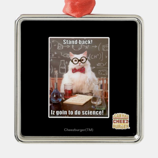 Ornamento De Metal Afastem-se! (Frente)