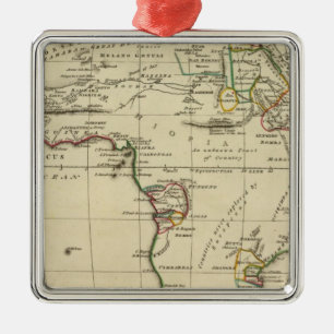Ornamento De Metal África com limites delineados