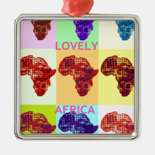 ORNAMENTO DE METAL ÁFRICA LOVELMENTE