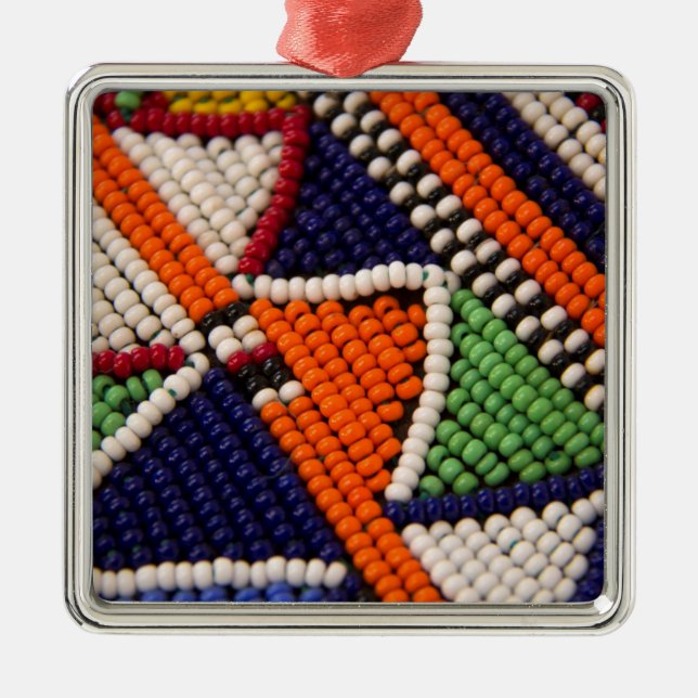 Ornamento De Metal África, Quênia. Miçangas Tribais de Maasai (Frente)