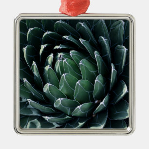 Ornamento De Metal Agave verde