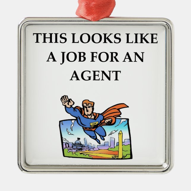 ORNAMENTO DE METAL AGENTE (Frente)