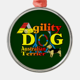 Ornamento De Metal Agilidade de Terrier australiana