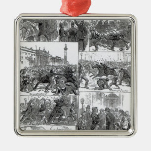 Ornamento De Metal Agitação irlandesa da liga da terra