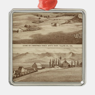 Ornamento De Metal Água branca, ranchos de Saucelito