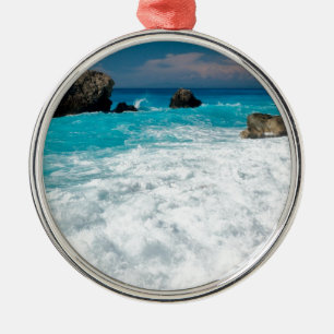 Ornamento De Metal Água de Surf de Praia Bonita Casamento Havaiano Al