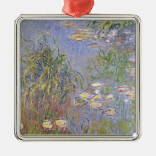 Ornamento De Metal Água-Lírios de Claude Monet  , conjunto de grama