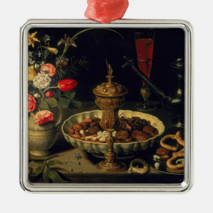 Ornamento De Metal Ainda vida das flores e dos frutos secos, 1611