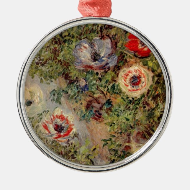 Ornamento De Metal Ainda-Vida de Claude Monet com os presentes do (Frente)