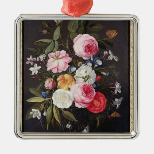 Ornamento De Metal Ainda vida T32512 das flores em um vaso, 1661