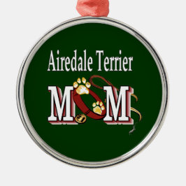 Ornamento De Metal Airedale Terrier MOM