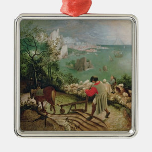 Ornamento De Metal Ajardine com a queda de Ícaro, c.1555
