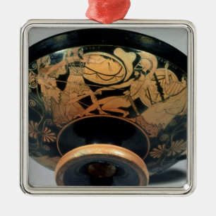 Ornamento De Metal Ajax, incitado sobre por Athena