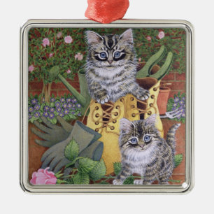 Ornamento De Metal Ajudantes do jardim