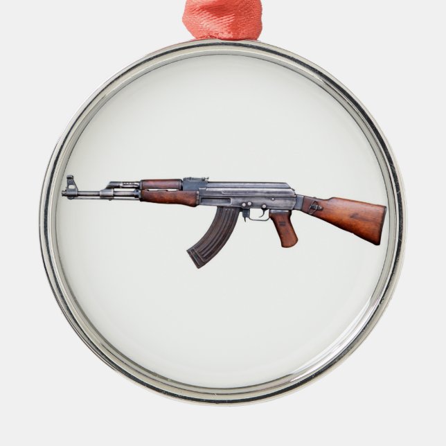 ORNAMENTO DE METAL AK-47 (Frente)
