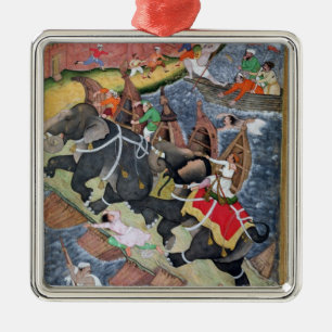 Ornamento De Metal Akbar domestica o elefante selvagem, Hawa'i