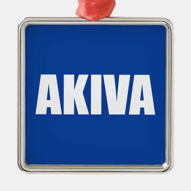 Ornamento De Metal Akiva (Frente)