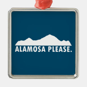 Ornamento De Metal Alamosa Colorado, por favor