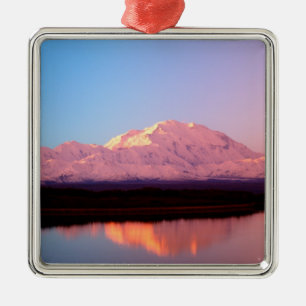 Ornamento De Metal Alasca, Parque Nacional Denali, Mt. McKinley em
