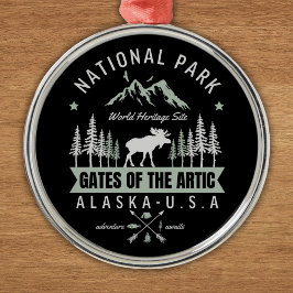 Ornamento De Metal Alaska Wildlife – Gates of the Arctic National par
