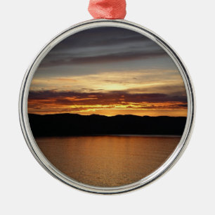 Ornamento De Metal Alaskan Sunset II Belo Alasca Fotografia
