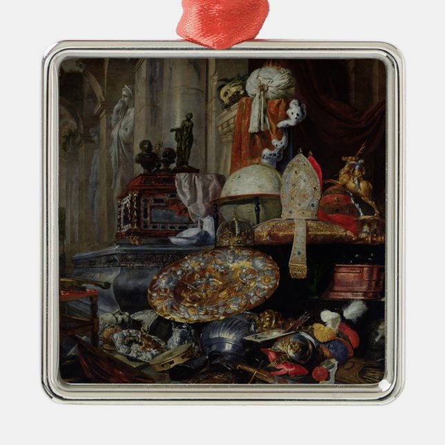 Ornamento De Metal Alegoria das vaidade do mundo, 1663 (Frente)