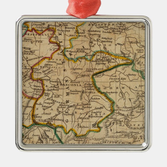 Ornamento De Metal Alemanha 29 (Frente)