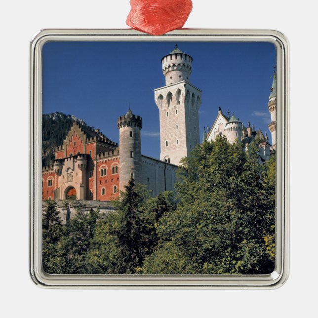 Ornamento De Metal Alemanha, Baviera, Castelo de Neuschwanstein. (Frente)