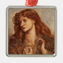 Ornamento De Metal Alexa Wilding (Jovem Elegante Com Cabelo Vermelho)