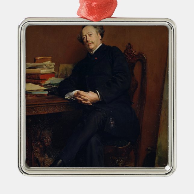 Ornamento De Metal Alexander Dumas Fils 1877 (Frente)