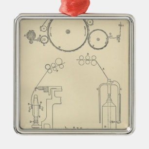 Ornamento De Metal Algodão que gira II