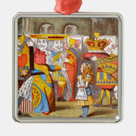 Ornamento De Metal Alice no pátio da Rainha 2