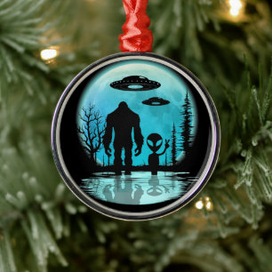 Ornamento De Metal Alienígena de OVNI Bigfoot