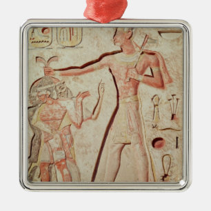 Ornamento De Metal Alivio que descreve inimigos smiting de Ramesses