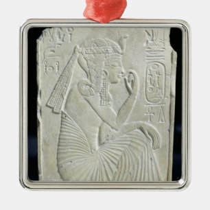 Ornamento De Metal Alivio que descreve Ramesses II como uma criança