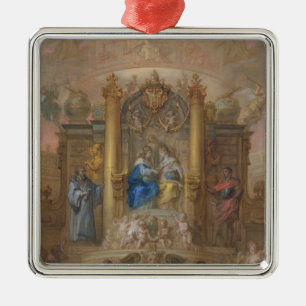 Ornamento De Metal Alliance de France e de espanha