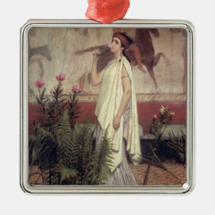 Ornamento De Metal Alma-Tadema uma mulher grega, 1869