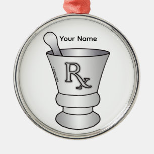 Ornamento De Metal Almofariz Pilão