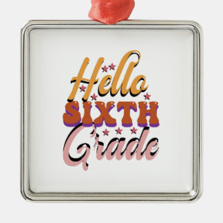 Ornamento De Metal Alô Sexto Grau
