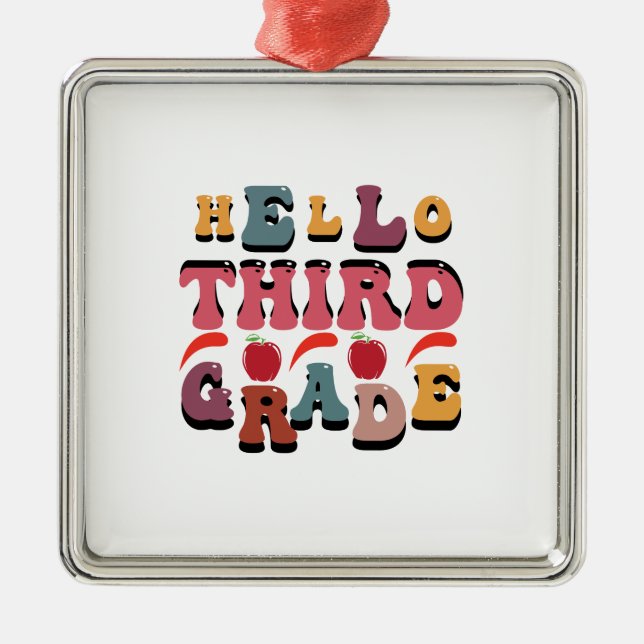 Ornamento De Metal Alô Terceiro Grau (Frente)